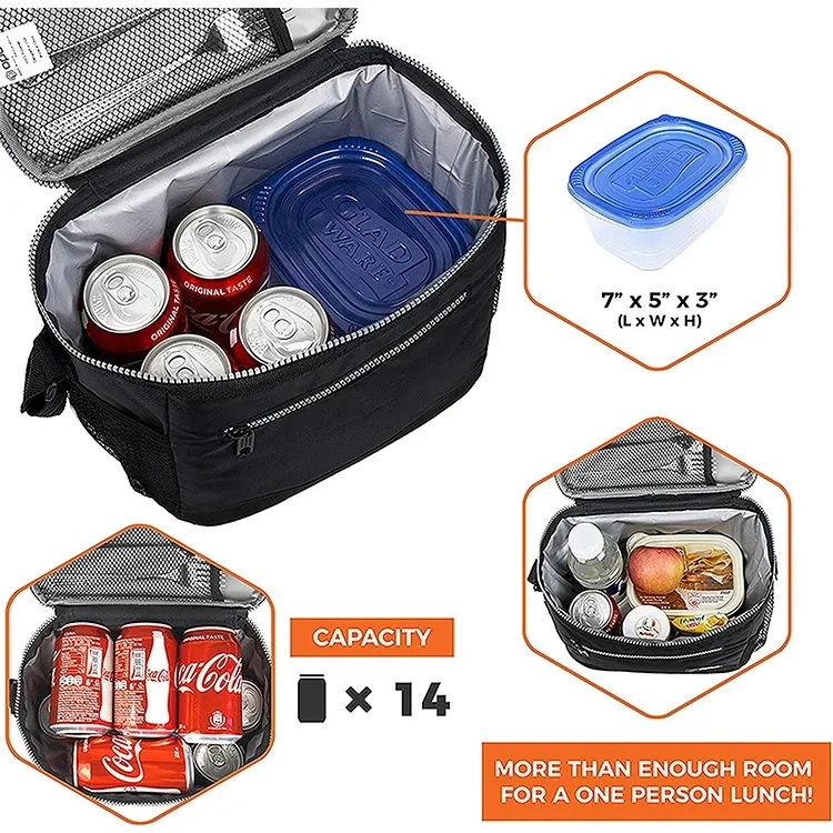 Wholesale Reusable Collapsible and Insulated Lunch Box Leakproof Cooler Bag for Camping, Picnic, BBQ